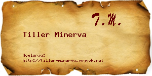 Tiller Minerva névjegykártya